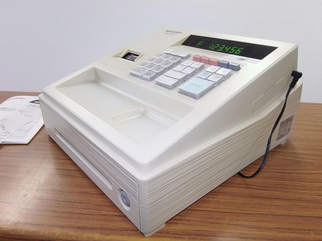 設定無料 SHARP XE-A147-W 8部門レジスター 250731