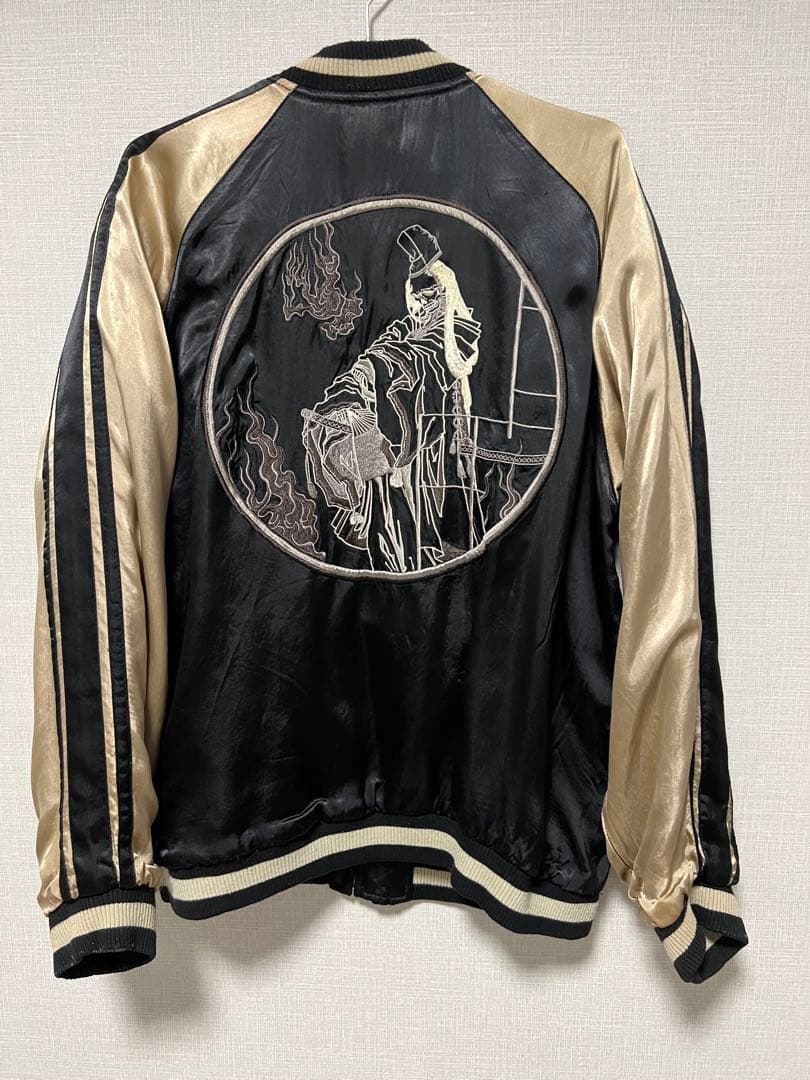 花旅楽団 スカジャン SSJ-002 白拍子 髑髏 リバーシブル