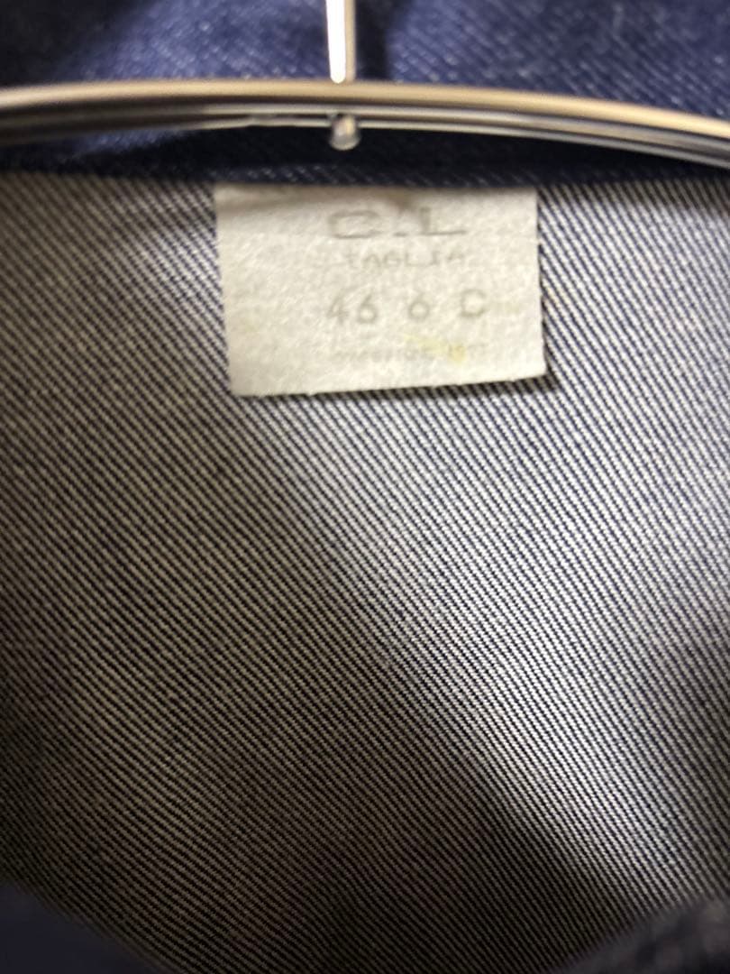 90s イタリア軍　ミリタリーデニムジャケット