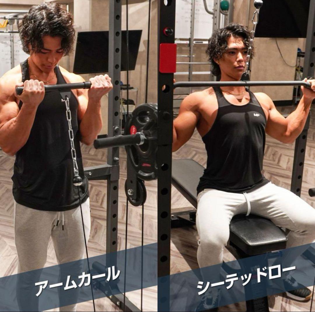 パワーラック ハーフラック12段階調節可能 自宅 家庭用 筋トレ