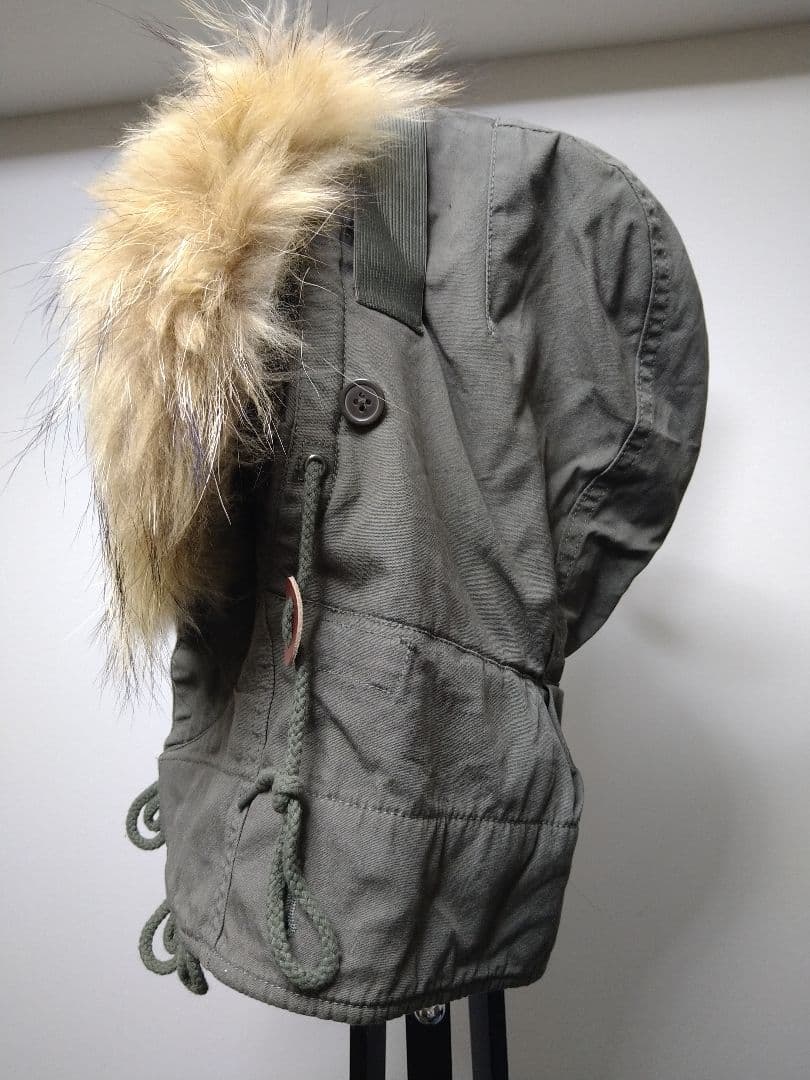 yasuHOUSTON ヒューストン モッズコート用フード リアルファー