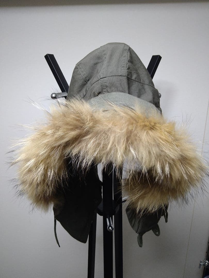 yasuHOUSTON ヒューストン モッズコート用フード リアルファー