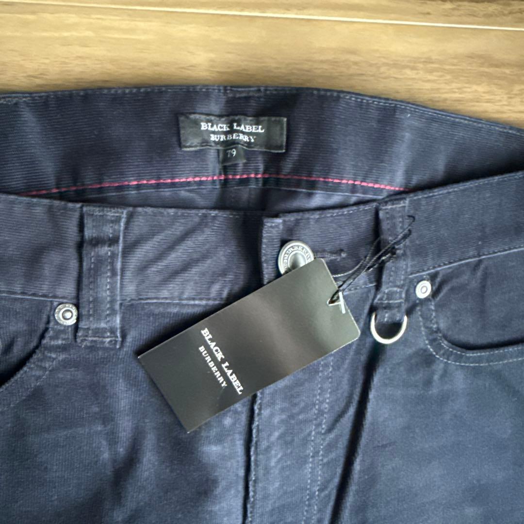 Burberry BLACK LABELコーデュロイパンツ ネイビー 新品