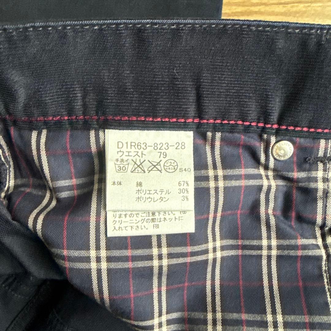 Burberry BLACK LABELコーデュロイパンツ ネイビー 新品
