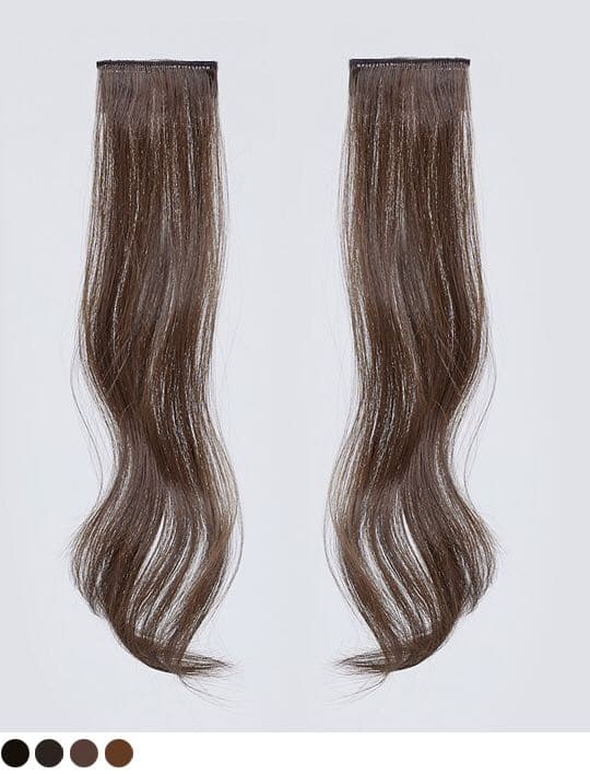 オープンハーフウィッグ　ベイビーピース　チョコブラウン　ピンクエイジ