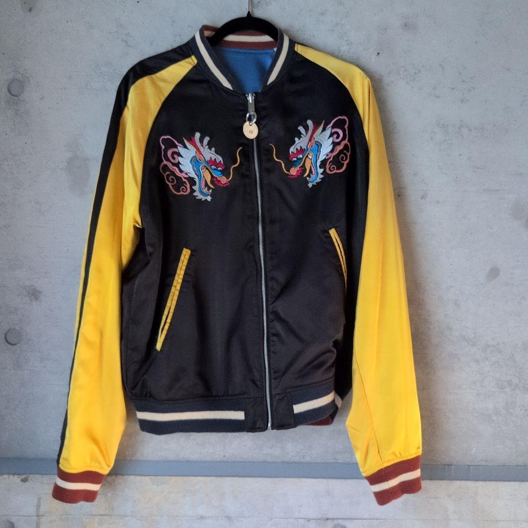 未使用 DIESEL スカジャン 刺繍 龍 リバーシブル