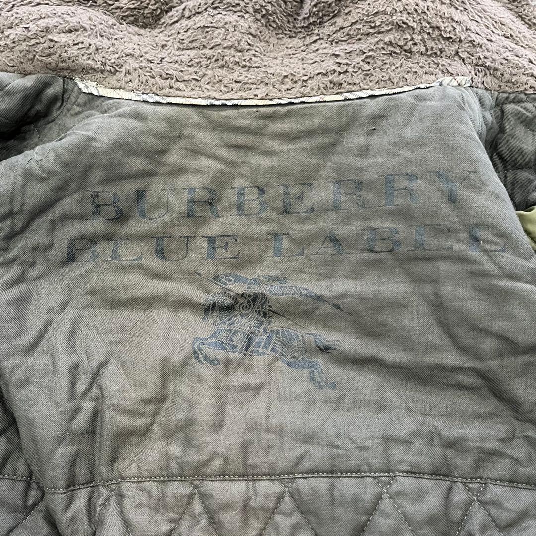 バーバリーブルーレーベル　ミリタリーコート　サイズ38 カーキ