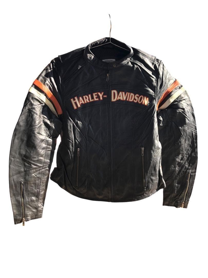 [在庫処分] 新品 Harley-Davidson ブラック レザージャケットM