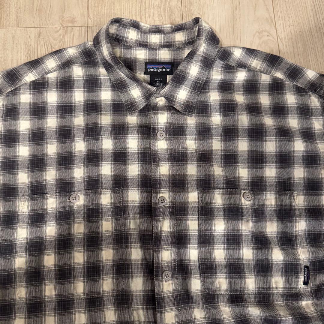 パタゴニア オンブレ シャドーチェック シャツ ポルトガル製　XL