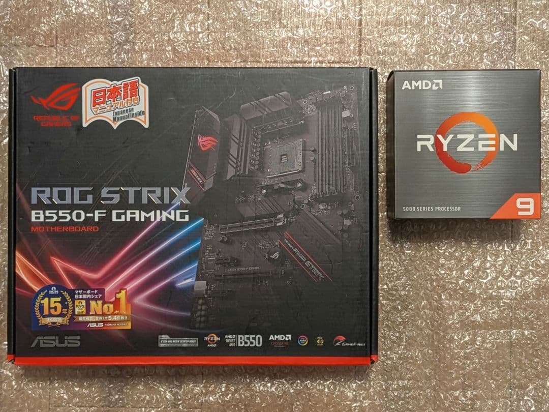 Ryzen9 5900X+ROG B550-F GAMING+メモリ32GB