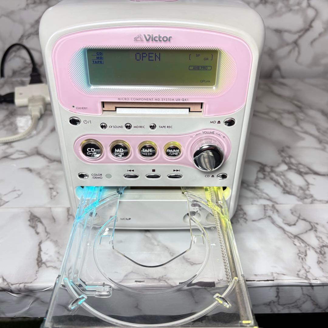 良品　Victor ビクター UX-QX1 MDコンポ MDデッキ