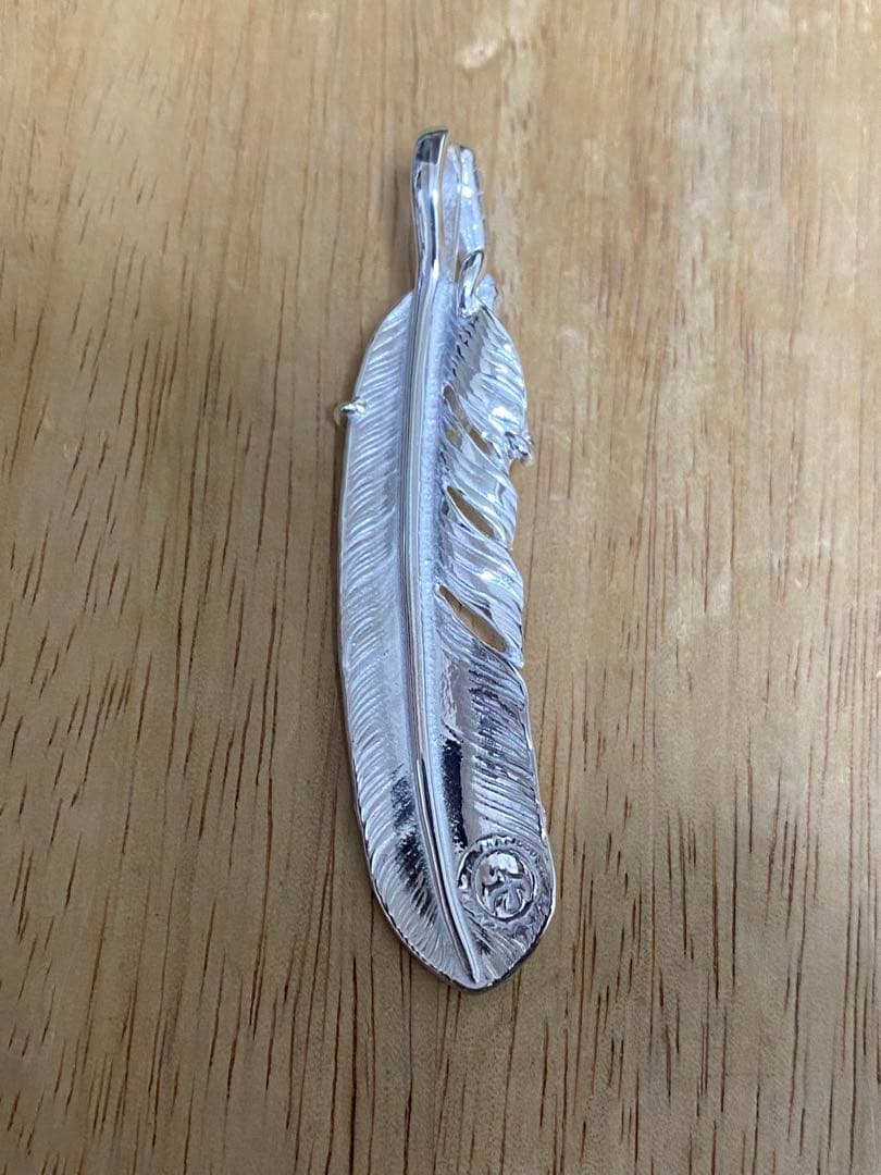 漣（さざなみ） goro's ゴローズ　k18メタル付き銀爪特大フェザー