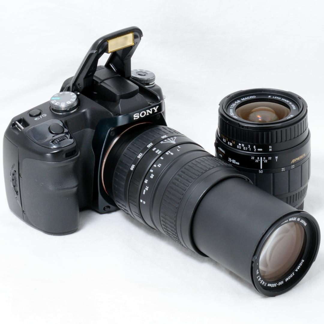 ⭐️良品⭐️SONY ソニー α100 ダブルズームセット★手振れ補正付き★