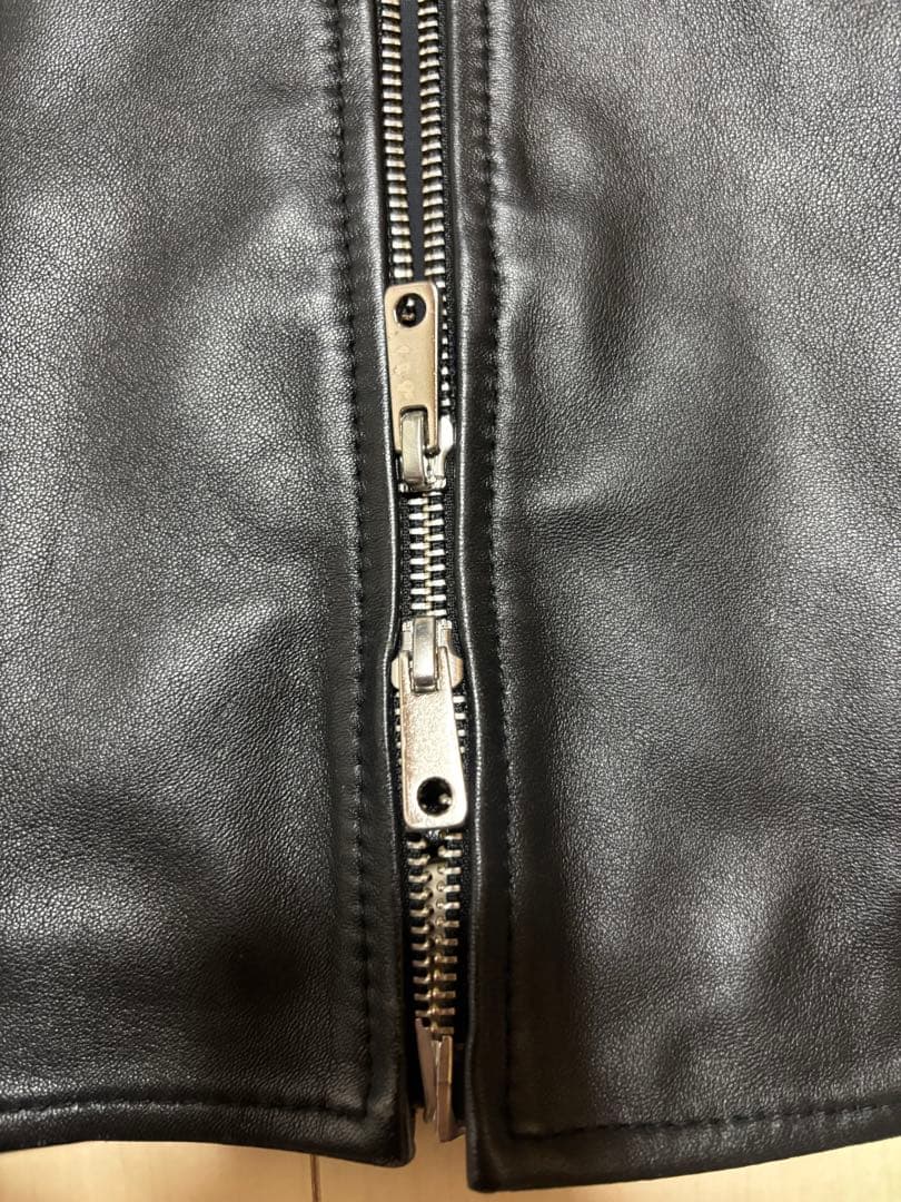 UNITEDTOKYOラムレザーシングルライダースジャケット L