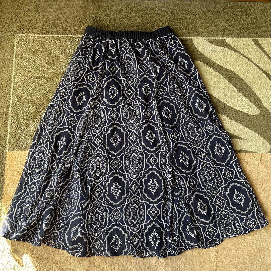 23区 オーナメントプリントギャザースカート　2024