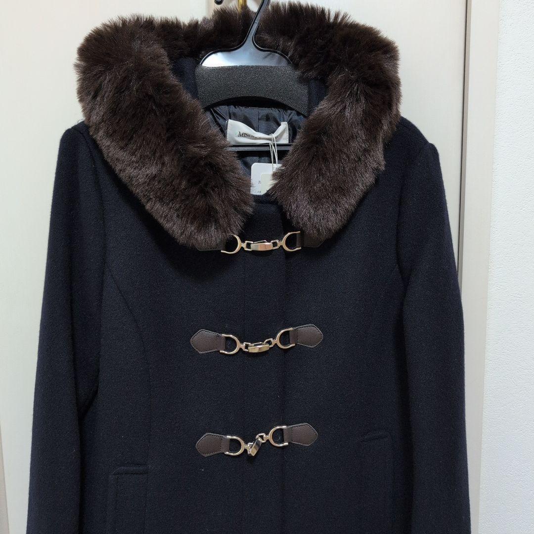 【新品】ミッシュマッシュ ショートダッフルコート ネイビー M【美品】