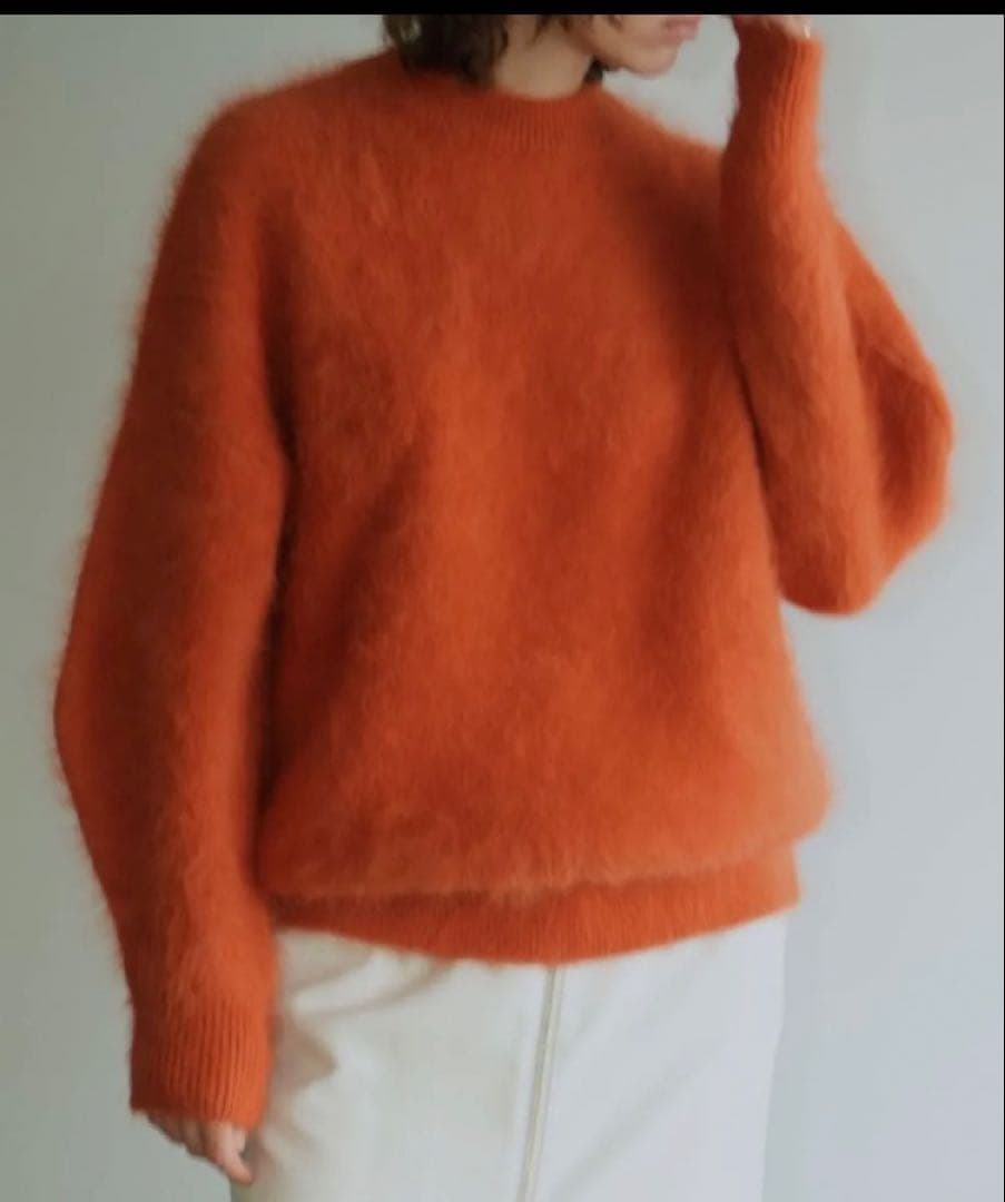 【マーマレード】CLANE 完売 アンゴラ バルキースリーブニット