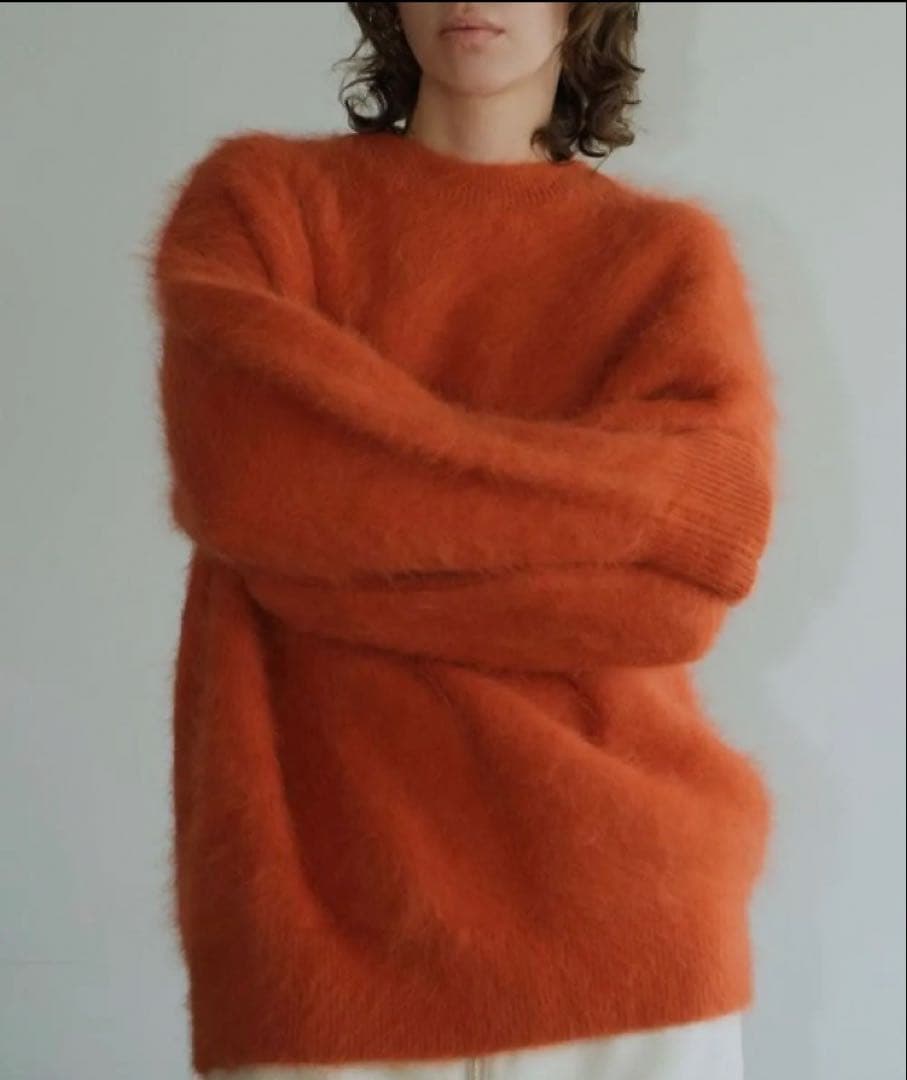 【マーマレード】CLANE 完売 アンゴラ バルキースリーブニット