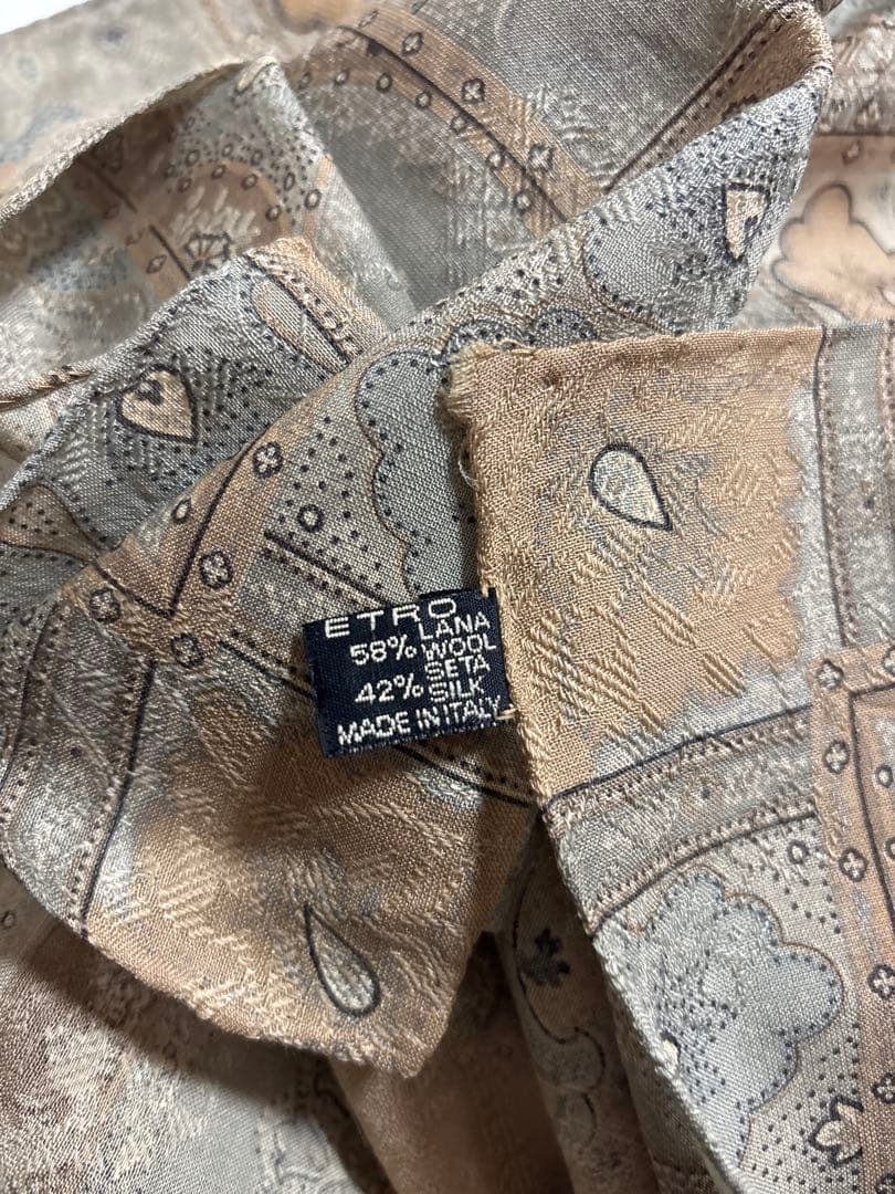 【美品】ETRO 大判ペイズリー柄 ストール/ショール