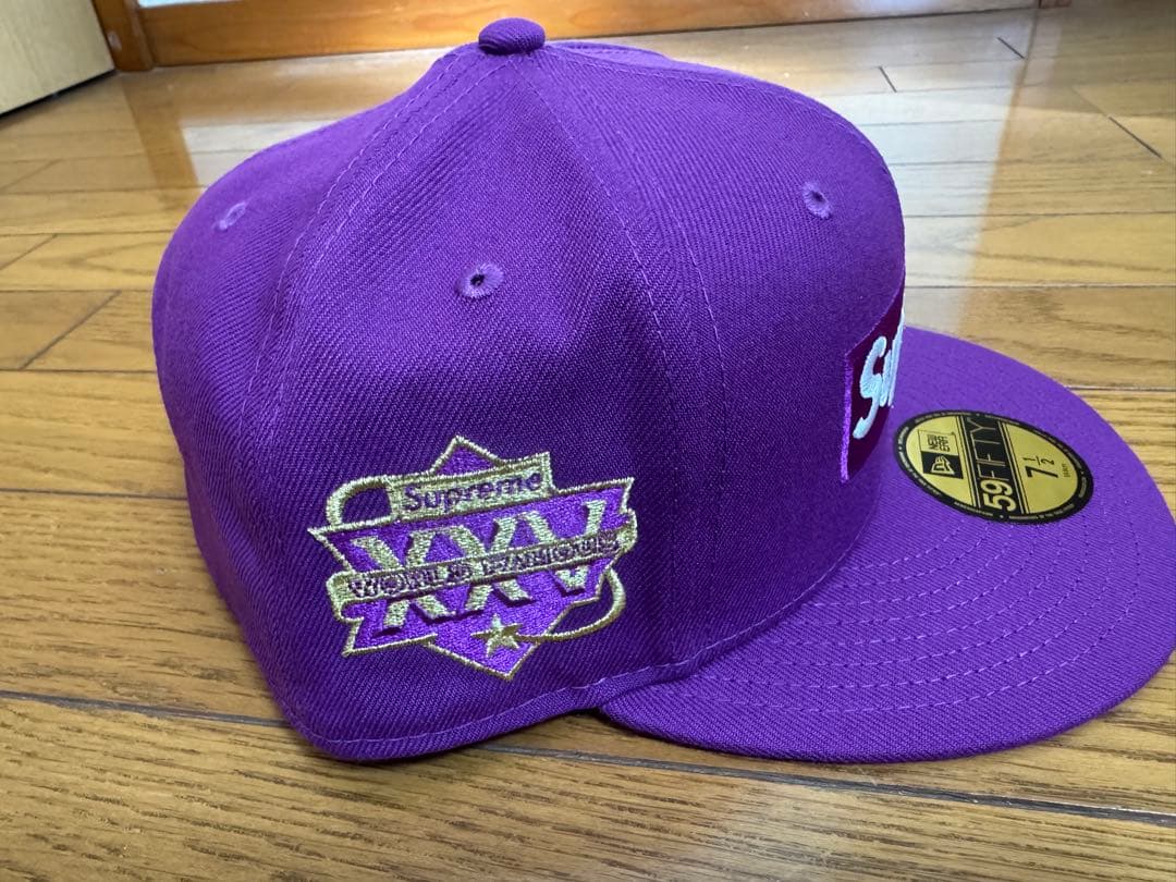 Supreme 59FIFTY パープル　キャップ サイズ　7 1/2