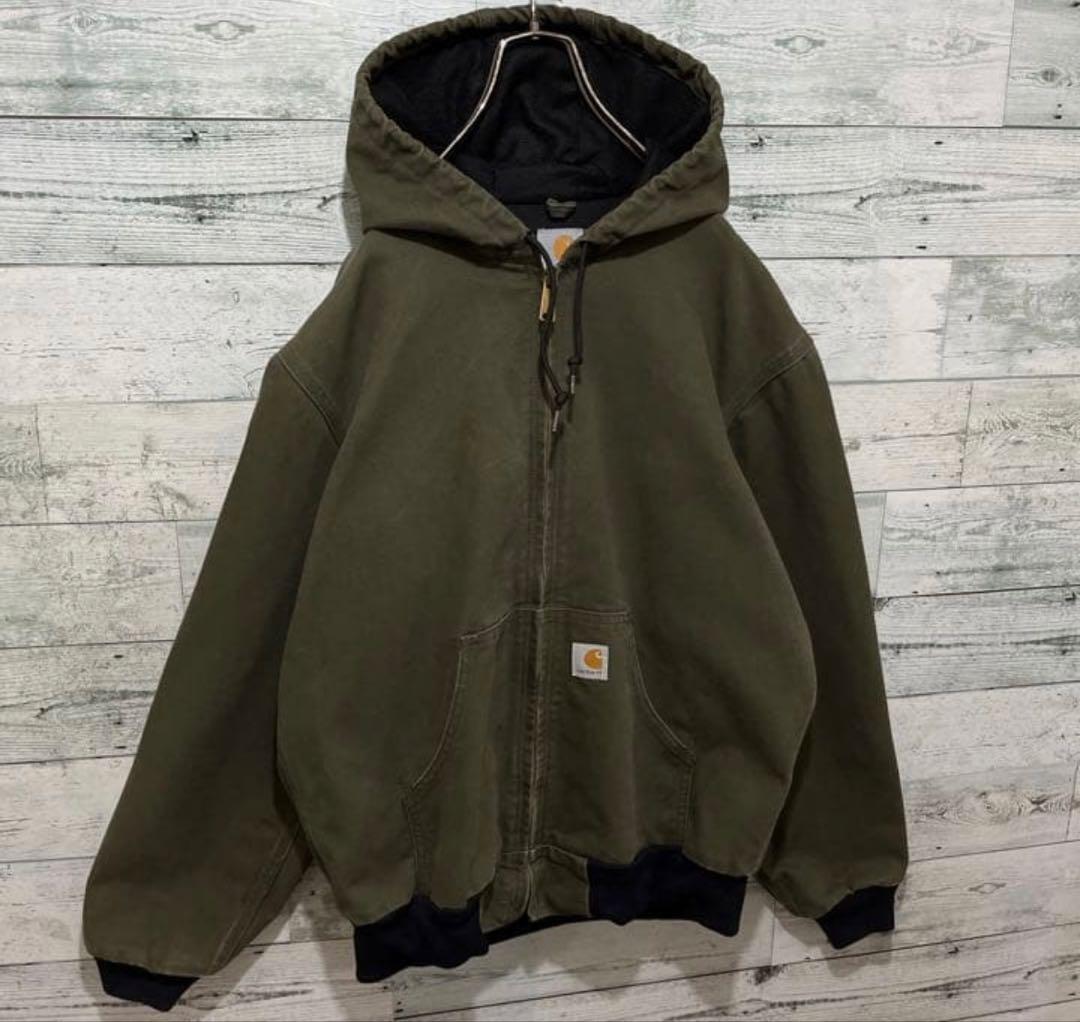 Carhartt オリーブグリーン フード付きジャケット
