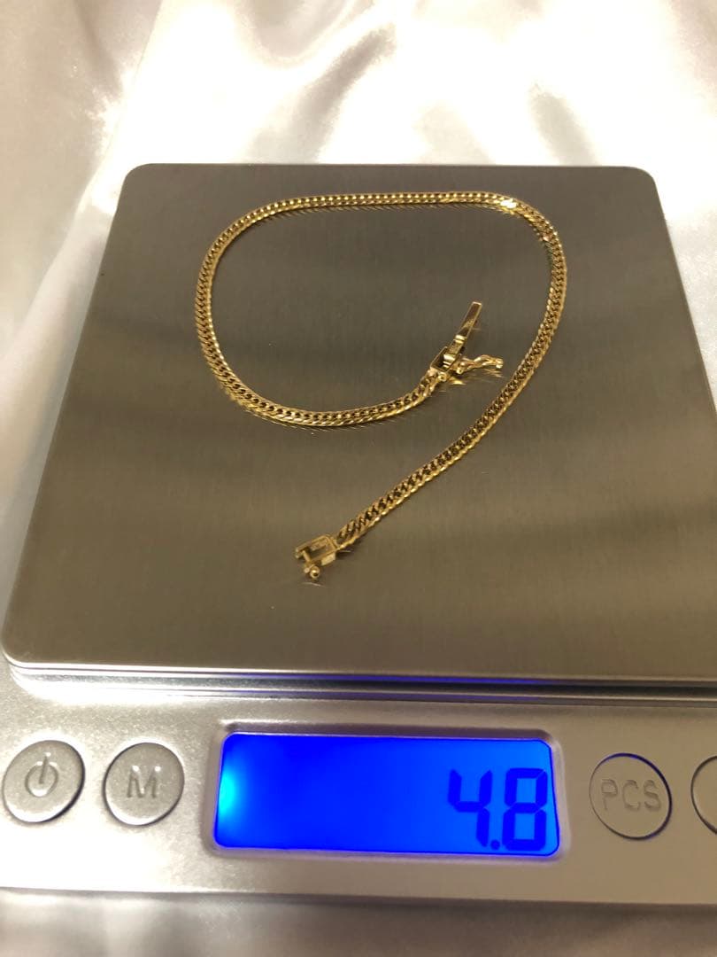 18金 喜平 6面ダブル　アンクレット 23cm.