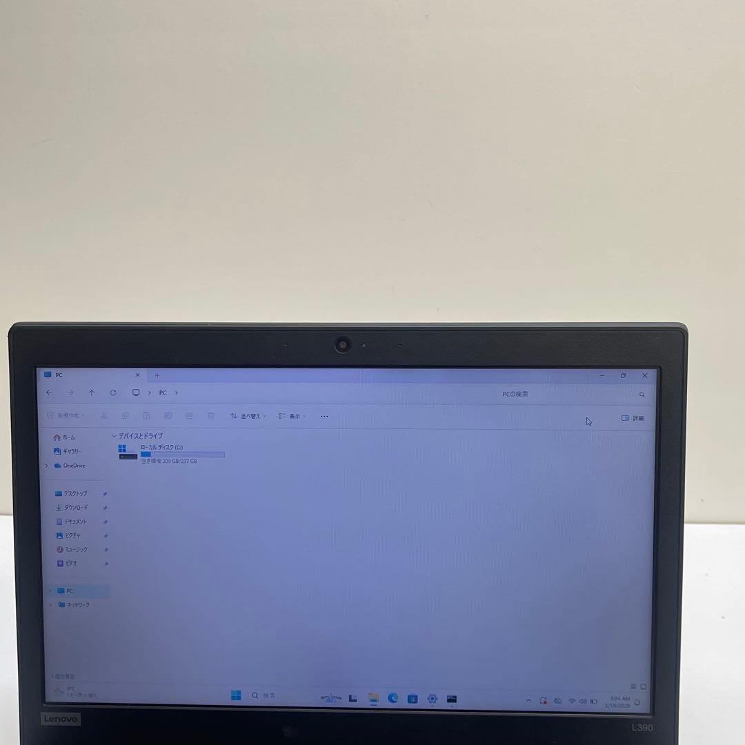 #850 レノボ Thinkpad L390 i5-8265U 8GB 256G