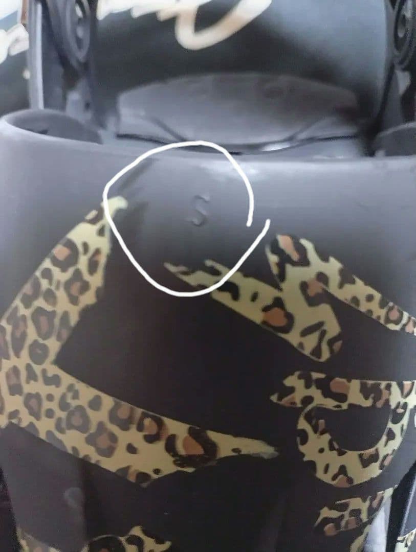 FLUX ビンディング 　Sサイズ ヒョウ柄　美品　カービング　パウダー