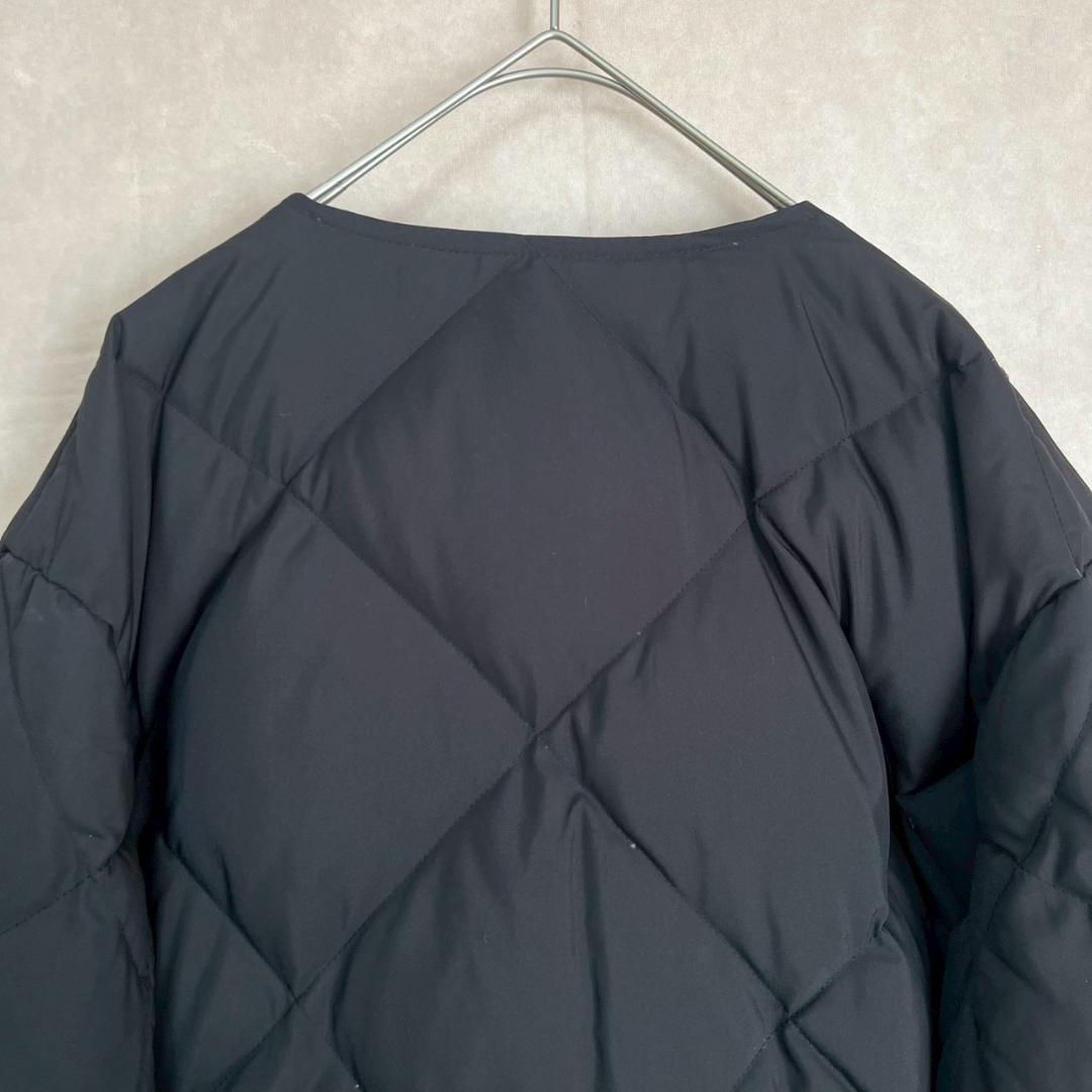 Audrey and John Wad ダウンコート M 黒 ノーカラー ロング