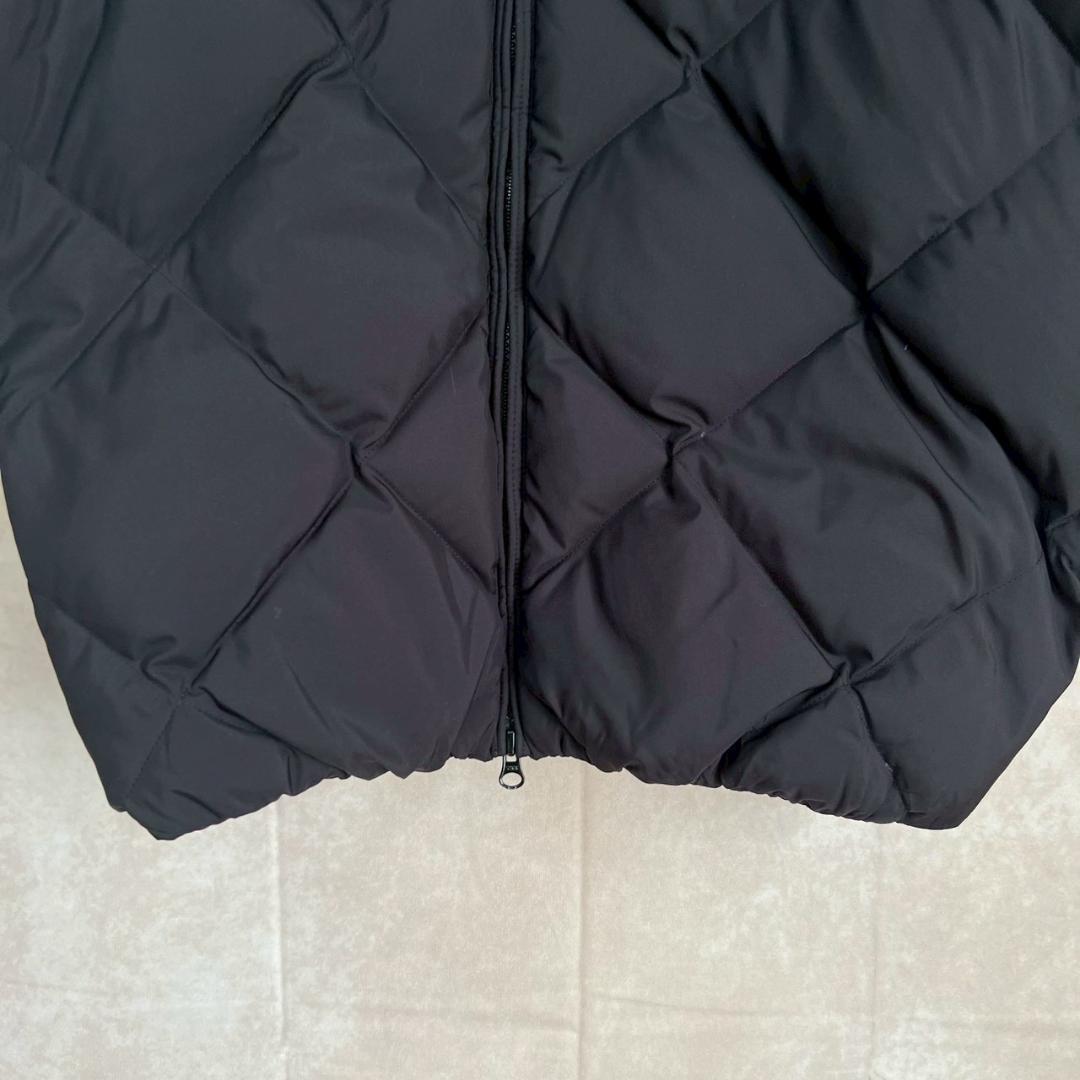 Audrey and John Wad ダウンコート M 黒 ノーカラー ロング