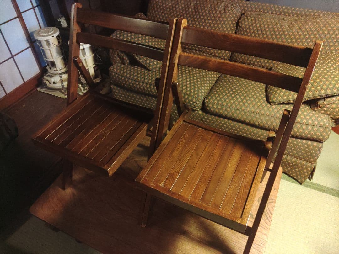 希少　フォールディングチェア　折りたたみ　レトロ　ヴィンテージ　アンティーク