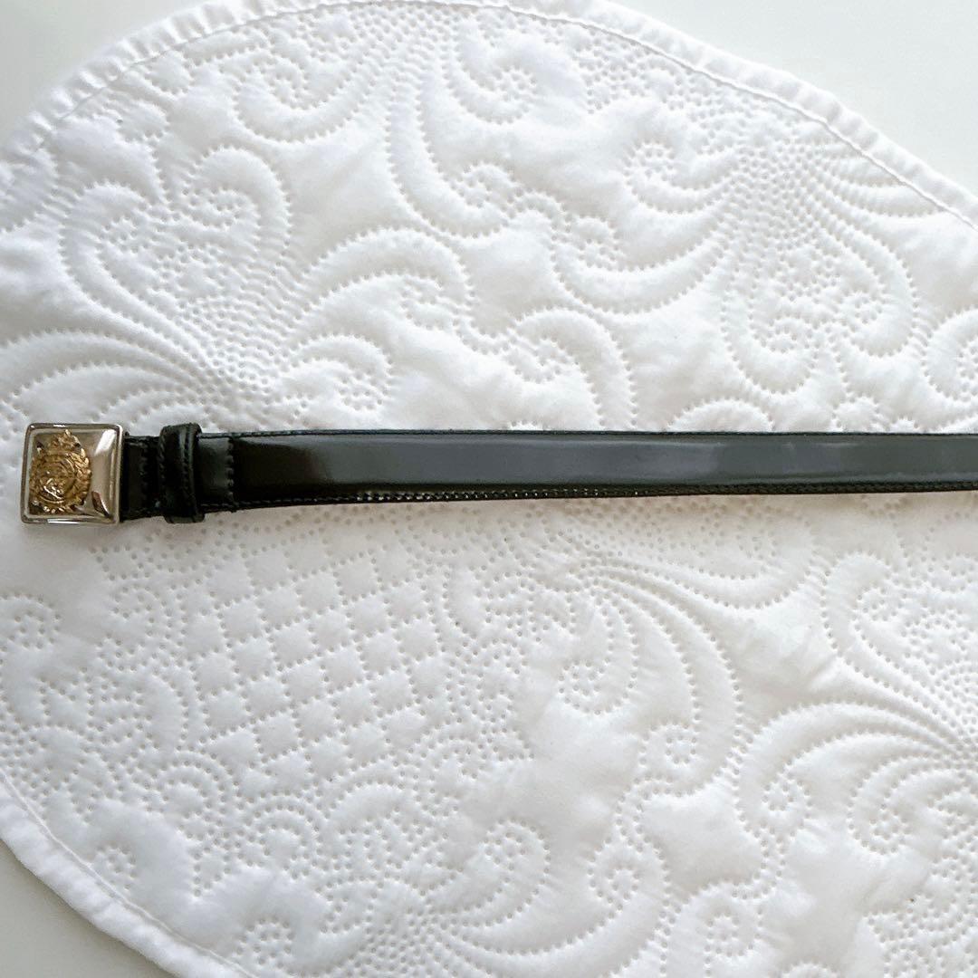 ノメさん専用 希少✨ラルフローレン ロゴ ベルト レザー アメリカ製 ブラック