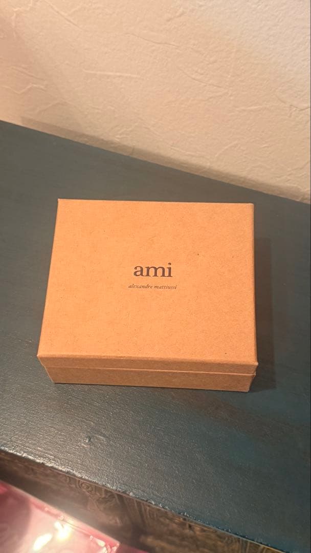 ami ハート型キーホルダー ゴールド　キーリング