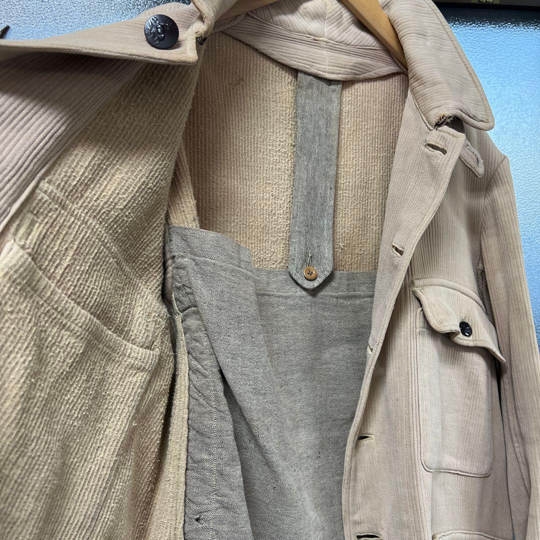 40s フレンチヴィンテージ ハンティングジャケット チンスト