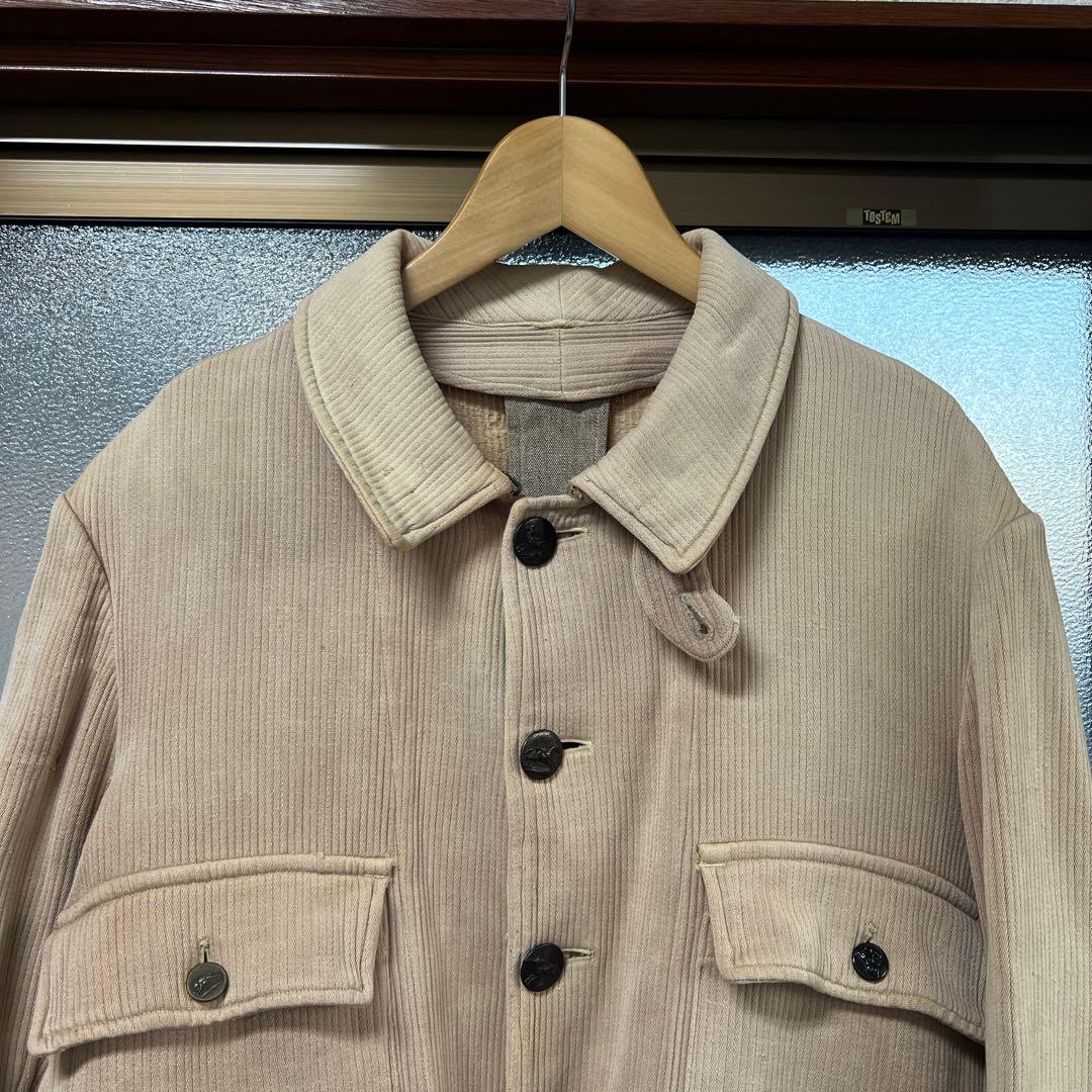 40s フレンチヴィンテージ ハンティングジャケット チンスト