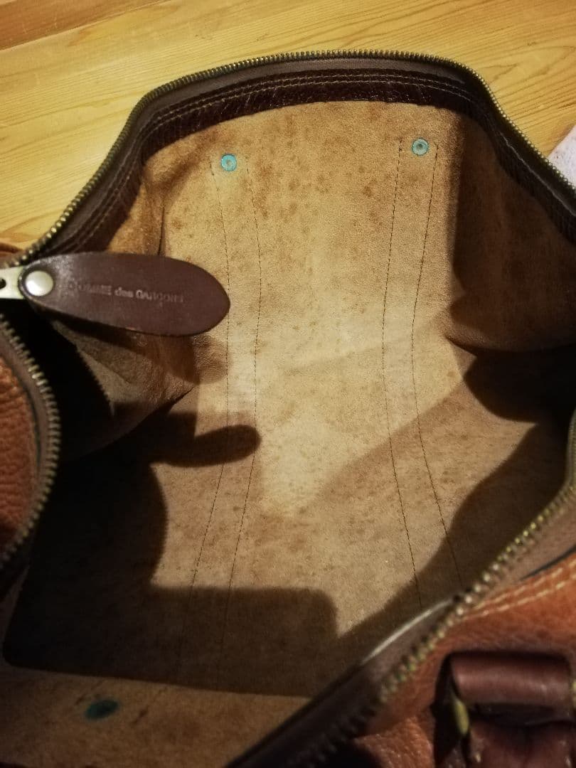 コムデギャルソン　レザーボストンバッグ　本革