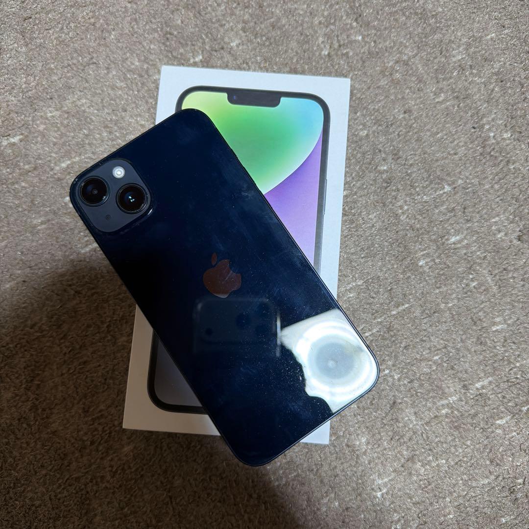 iPhone 14 Plus 256GB - 動作良好 - 画面にひびあり