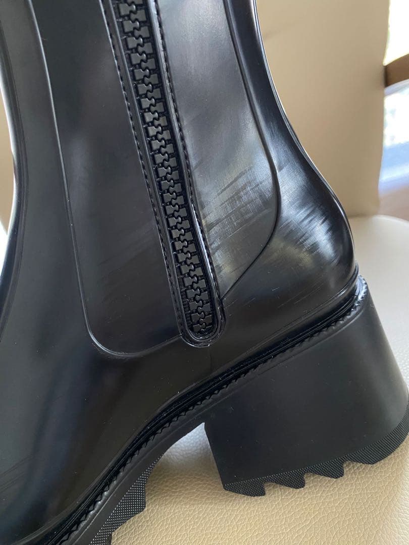 Chloé ブラック 37 レインブーツ ヒール