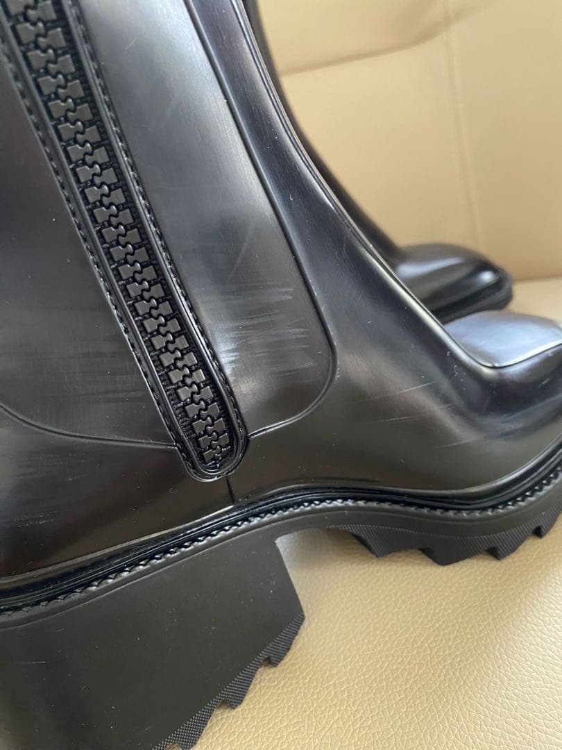 Chloé ブラック 37 レインブーツ ヒール