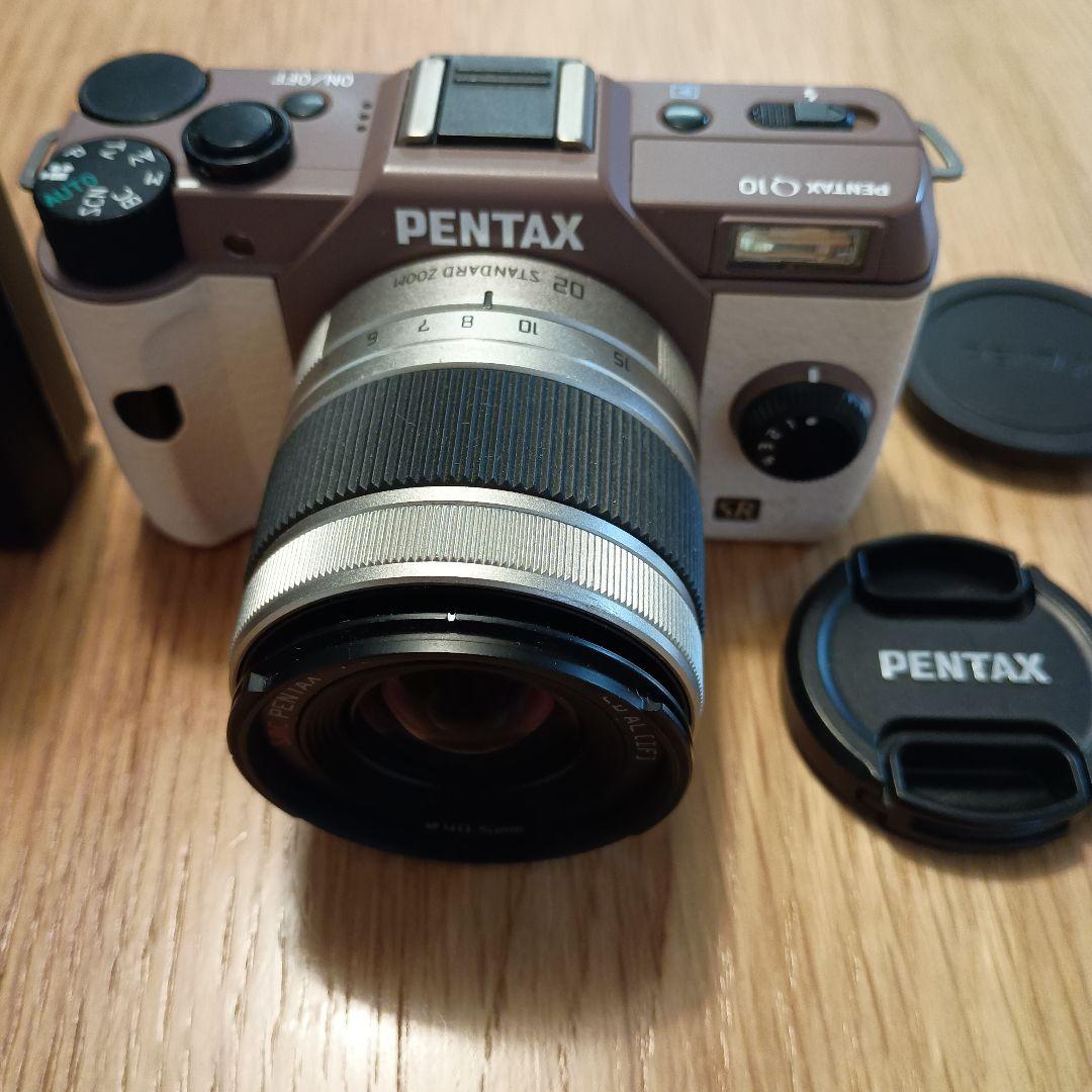 PENTAX Q10 5-15mm ホワイト/ブラウン ミラーレス一眼