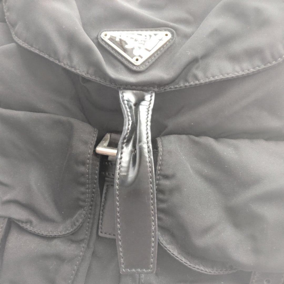 PRADA プラダ ナイロン リュック ブラック 三角ロゴ 使用感あり