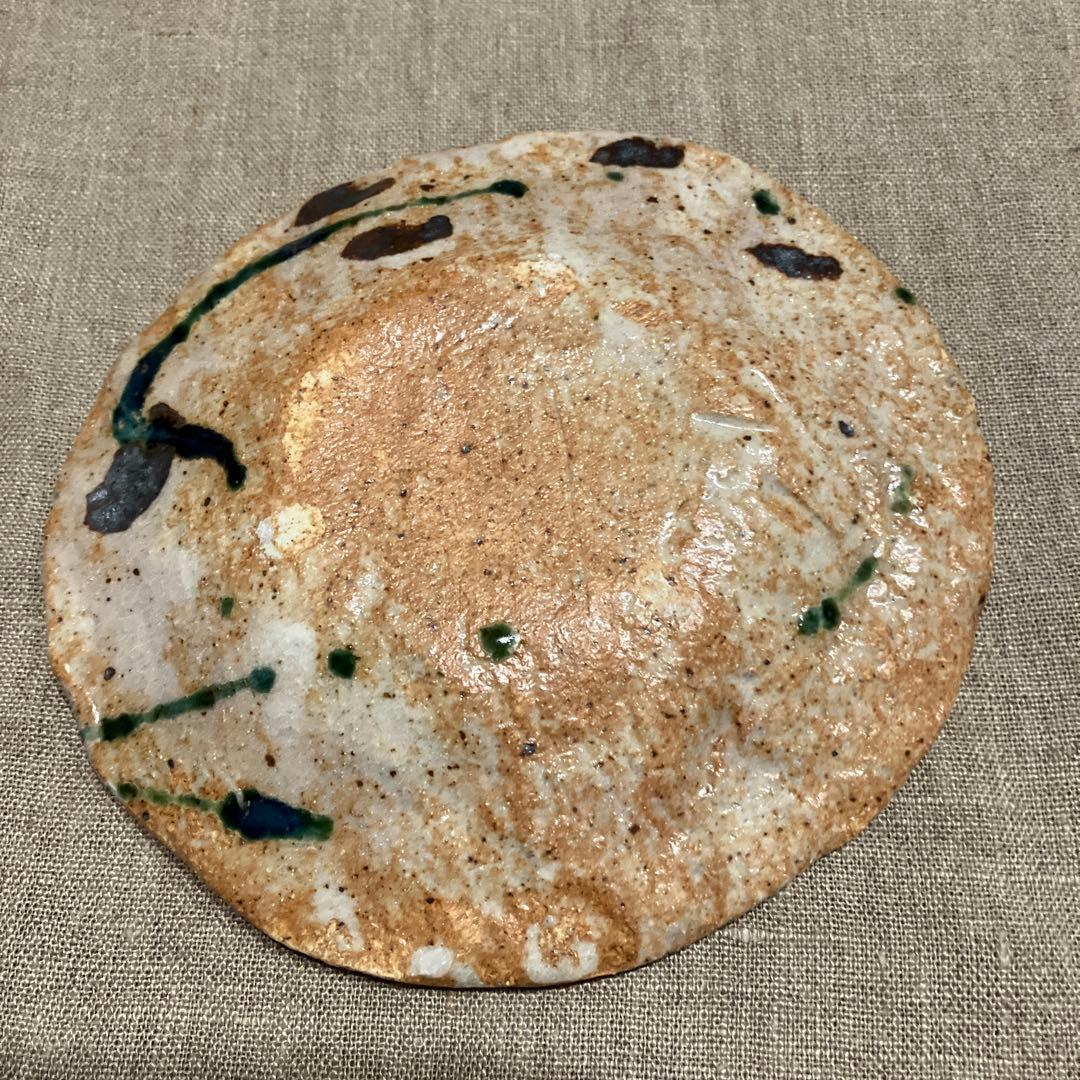 【未使用品】佐藤和次　皿　小皿　美濃焼　早蕨窯　織部焼　5枚　送料込み