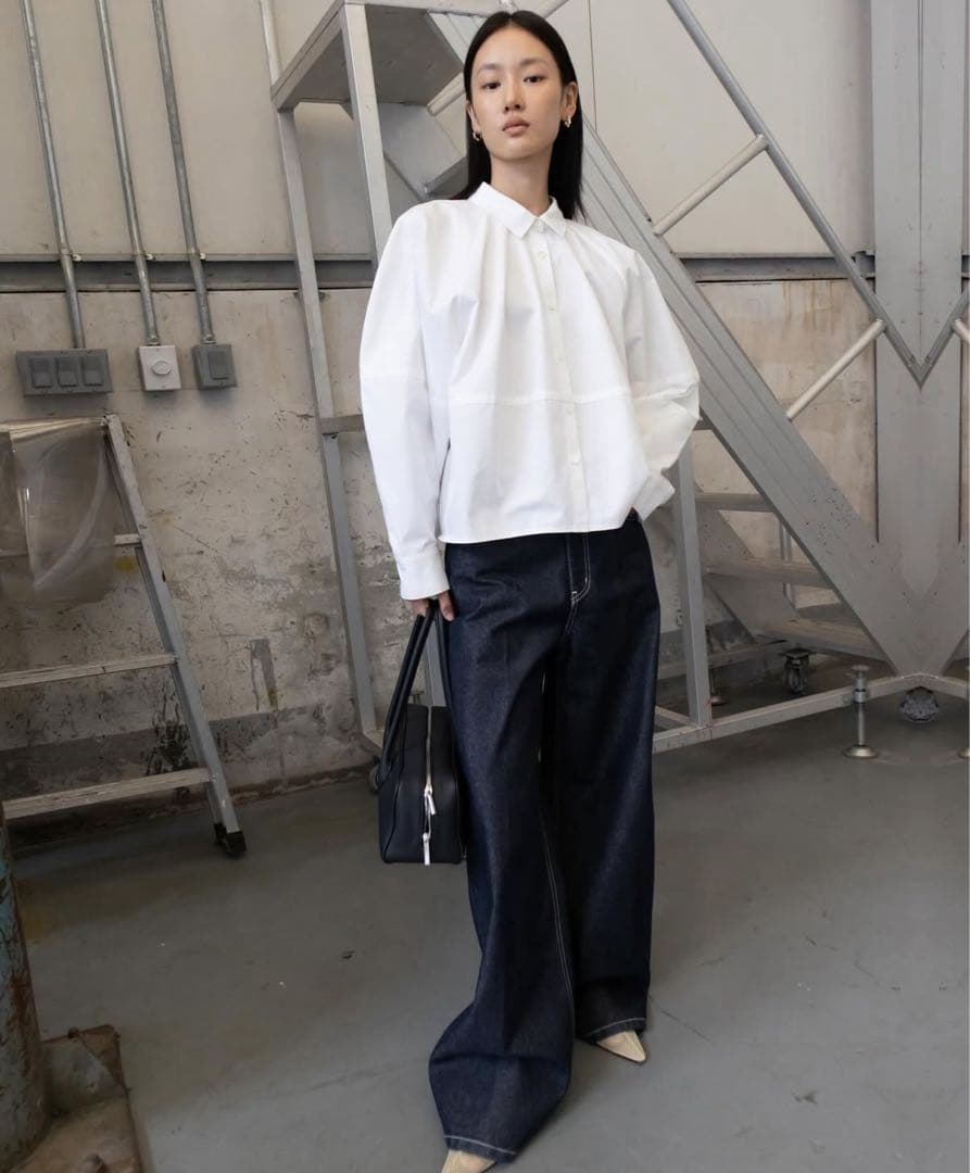 ま*る様 【人気品】ORR オル　ラグランコットンショートシャツ　ホワイト　Mサ