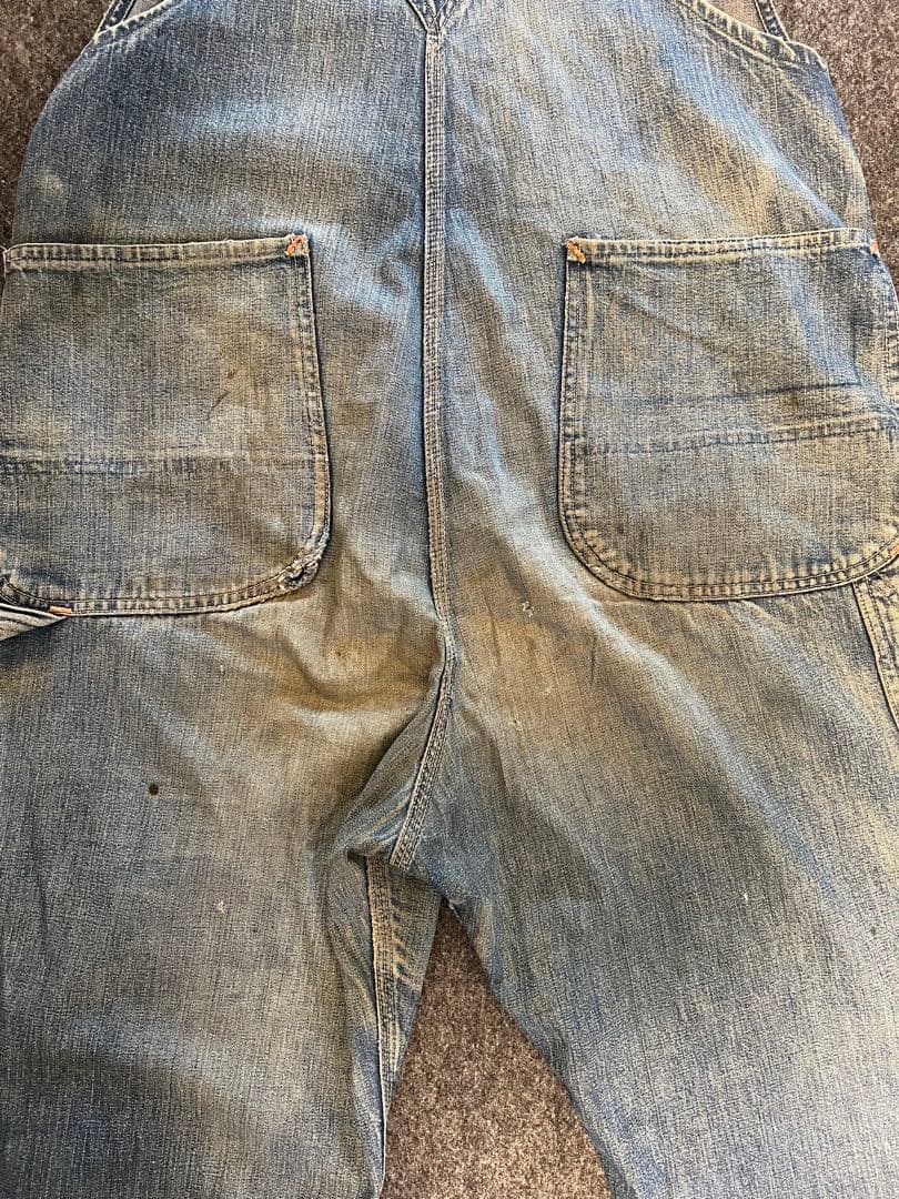 40's -50's-PAY DAY デニムオーバーオール