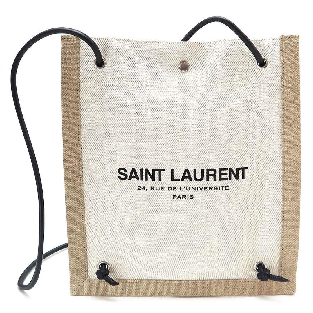 サンローラン フラット クロスボディバッグ ショルダーバッグ