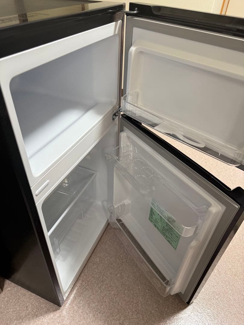 REFAGE 冷蔵庫 ブラック 引き出し式冷凍庫