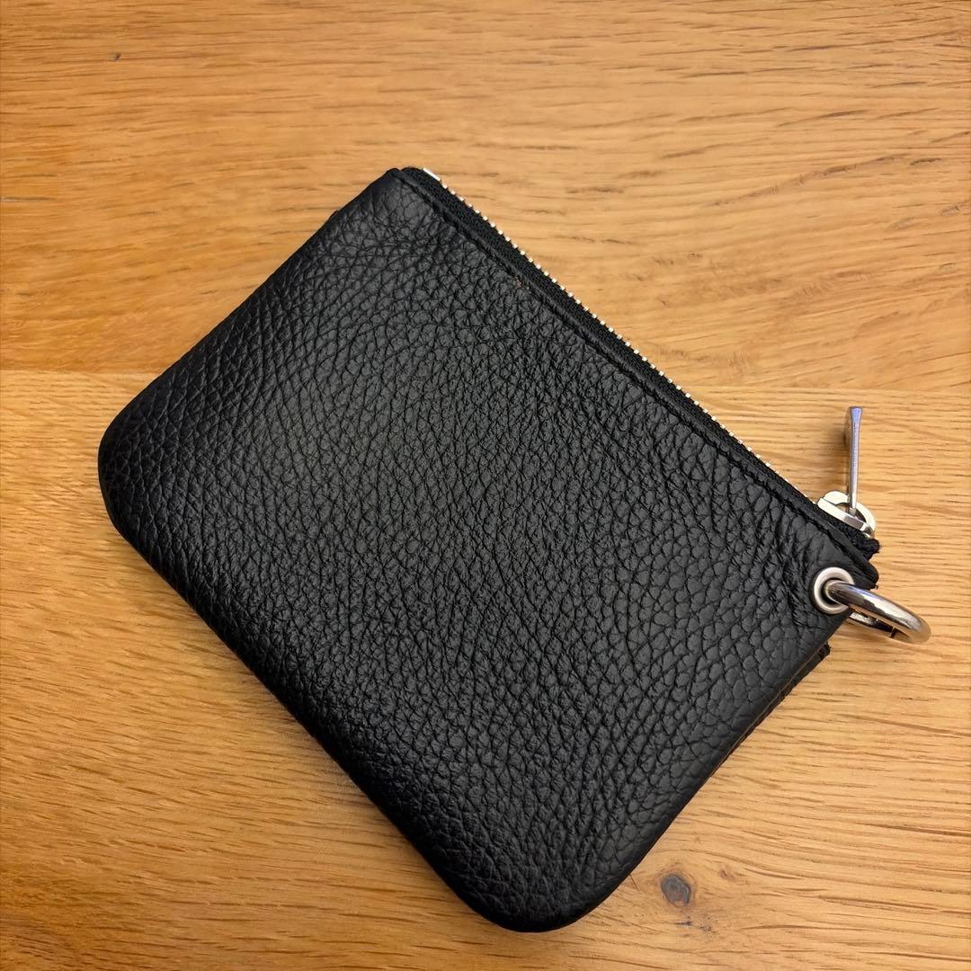 LOMEI Zipper Compact Wallet ブラック