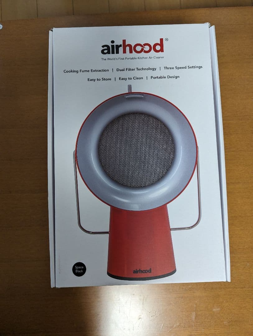 新品未使用　airhood　スペースブラックAH-01AJ-B　車中泊にも換気扇