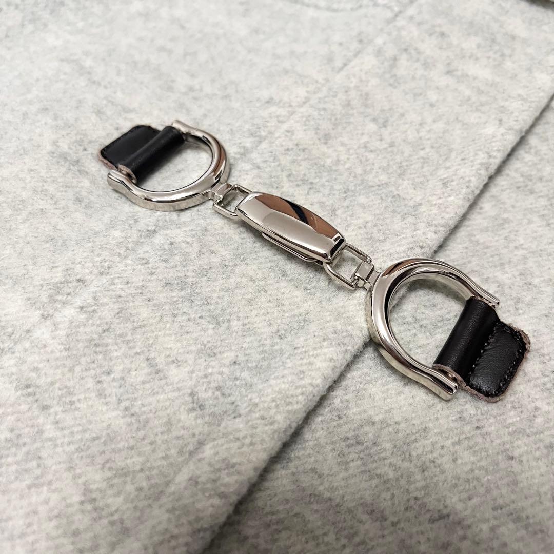 ジャスグリッティー ダッフルコート フォックス ファー 金具 牛革