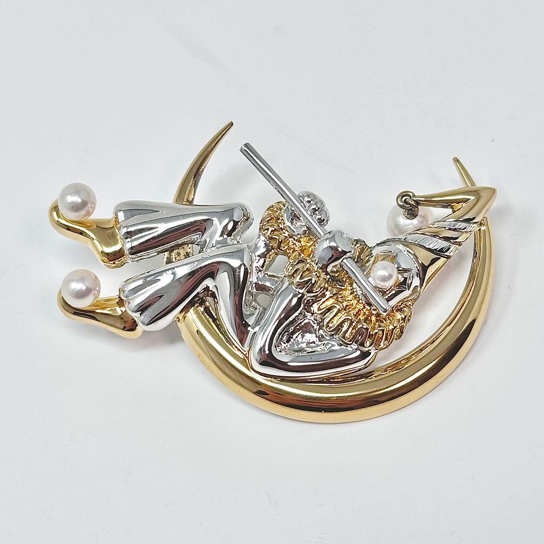 ペンギンちゃん様　MIKIMOTO ブローチ　ピエロ　パール　真珠　シルバー